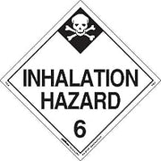 Labelmaster Z-EZ29 Inhalation Hazard Hazmat Placard, Worded, E-Z Removable Vinyl (Pack of 25)