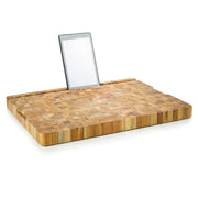 End Grain Large Smart Rectangular Cutting Board by Teakhaus – 20"L x 15"W, Teak Wood, Brown, Model 636865-1203