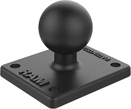 AMPS Adapter Plate with B Size 1" Ball, 4-Hole AMPS | Marine-grade aluminum mounting plate, compatible with RAM Mounts holders and arms