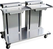 2816 Food Service Double Platform Cantilever Dispenser, Stainless Steel (Fully Assembled)