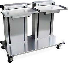 2816 Food Service Double Platform Cantilever Dispenser, Stainless Steel (Fully Assembled)