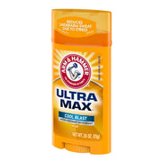 Ultra MAX Deodorant- Cool Blast- Solid - 2.6oz- Made with Natural Deodorizers by ARM & HAMMER – 2.6 Ounce (Pack of 1), Plastic, Gold, Model 33200197645