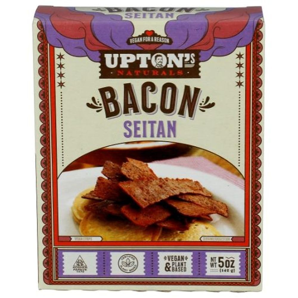 Uptons Naturals Bacon Seitan by Upton's Naturals – 5 Ounce, Pack of 6