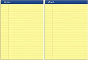 TOP20220 20220 Perforated Writing Pad by Ampad – 8 1/2" x 11 3/4" (Pack of 2), Cardstock Paper, Canary, Pack of 2, Model 20-220
