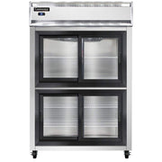 Continental Refrigerator Two Section Sliding Glass Door Refrigerator by Valueline – Model 2R-SGD-HD