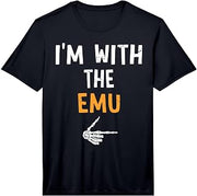 Mens I'm with The Emu Costume Halloween Matching Couple Performance T-Shirt