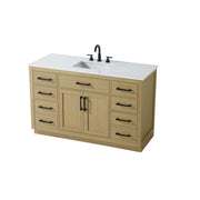 Alden Bathroom Vanity Honey Brown by Lighting Design – Wood, Honey Brown, Model VF29754MHB