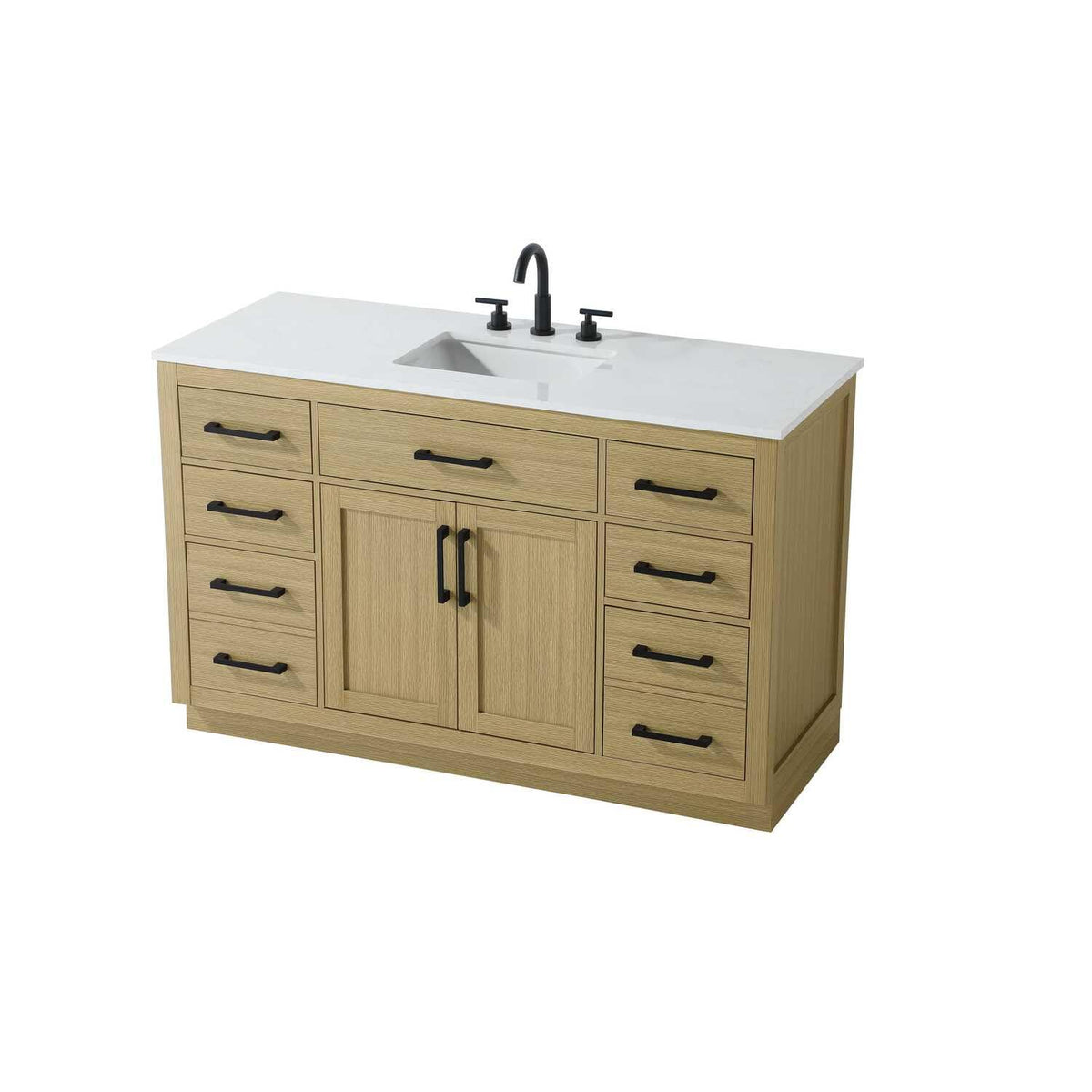 Alden Bathroom Vanity Honey Brown by Lighting Design – Wood, Honey Brown, Model VF29754MHB