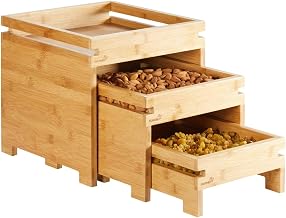 Rosseto BD131 Natura Nesting Box Stands, Bamboo