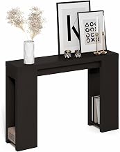 Furinno ARA 47-Inch Wide Entryway Table, Narrow Console Table, Dark Oak