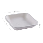 Compostable 5" To Go Containers by ECO PRODUCTS – 5", 10.0 ounces, Molded Fiber, White, Pack of 800