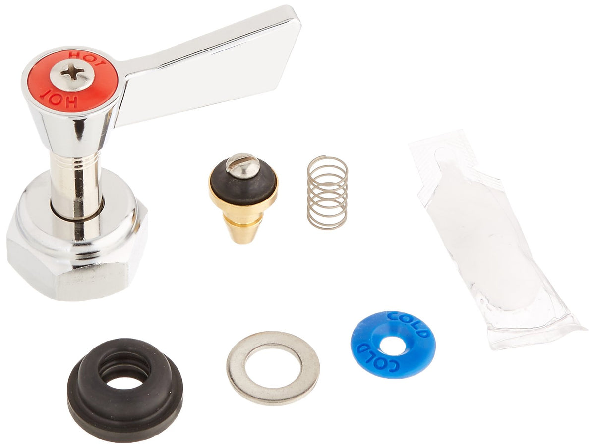 FI2000-0004 Commercial Right Handle Stem and Handle Service Kit by Fisher – 0.5 inches, Silver