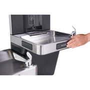 Wall Mount Bi-Level Refrigerated Bottle Filling Station by Global Industrial – Stainless Steel, Gray, Model 761243