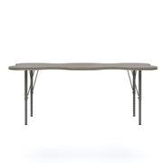 My Place Rectangular Table by Tot Mate – unspecified, 3/4" Thick Industrial Grade Wood With Laminate Surfacing, Shadow Elm Gray, Model TM9428