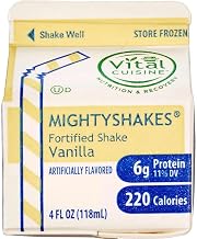 MightyShakes Vanilla Shake Beverage, 4 Ounce -- 75 per case.