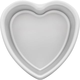 Fat Daddio's PHT-83 Anodized Aluminum Heart Cake Pan, 8 x 3 Inch