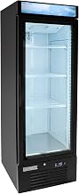 MGD-1DF-16-HC 25" One Section Display Freezer w/Swing Doors - Bottom Mount Compressor, Black, 115v