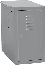 Global Industrial Computer Cabinet Side Car, Gray, 12-1/8"W x 22-1/2"D x 21-1/2"H