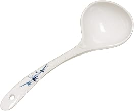 Thunder Group Blue bamboo melamine dinnerware collection 2 1/2 oz, 9 3/4" x 3 3/8" soup ladle, comes in dozen