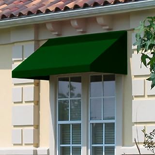 Awntech 3-Feet New Yorker Window/Entry Awning, 16-Inch Height by 30-Inch Diameter, Forest Green