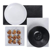 Serving Tray Matte Black Textured Melamine - 21" L x 15" W by HUBERT – melamine, Black, Model M1415-BLACK