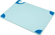 Saf-T-Grip Cutting Board With Molded-In Ruler by San Jamar – 15"L x 20"W, Co-Polymer, Blue