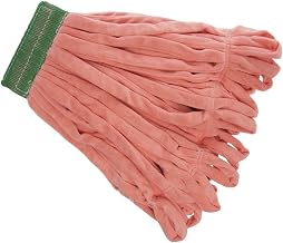 HUBERT Microfiber Medium Looped End Mop with 5" W Headband Orange 3 Per Pack
