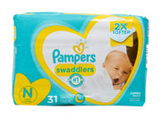 Pampers Newborn (31 Count) / 31.0 / White Disposable Diapers