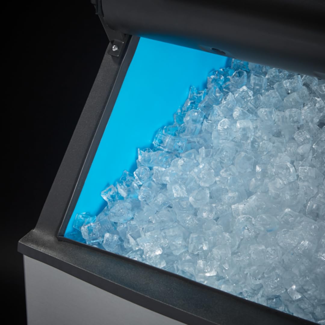 Modular Commercial Cube Ice Maker Machine by by Manitowoc – 1196.0 pounds, Stainless Steel, Model IDT1200A