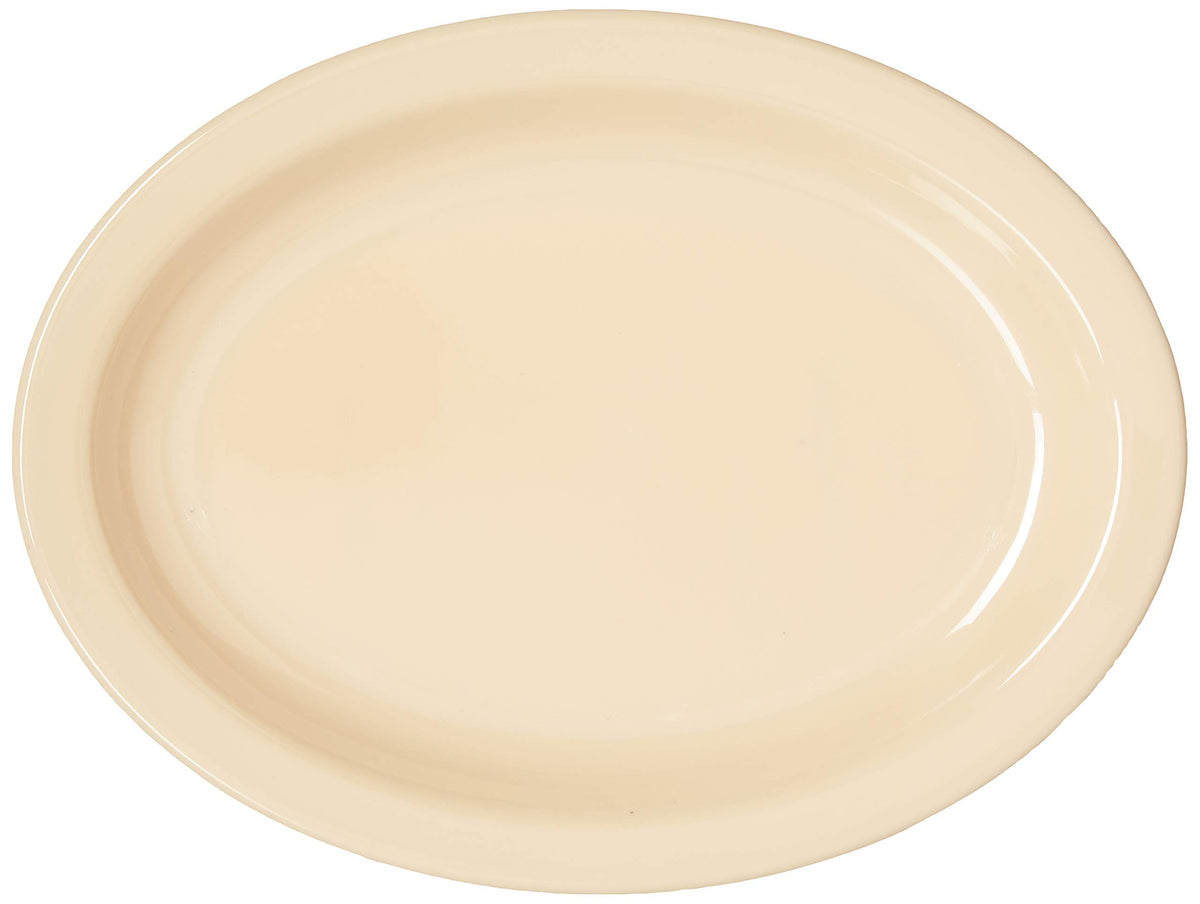 Winco 9-3/4" x 6-3/4" / Tan / Classic Platters