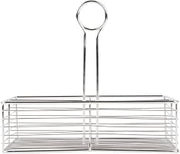 GET WB-900 Display Baskets, 10" x 7" x 3"H, Stainless Steel with Card Holder, Case of 12