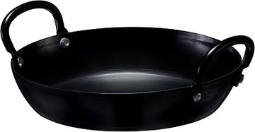 Browne Foodservice THERMALLOY 2-Hand 7.8 Inch Black Carbon Steel Fry Pan