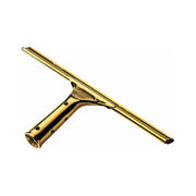 Solid Brass Squeegee by Ettore – 6-Inch, Rubber, Gold, Model 10006