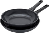 ZWILLING Madura Plus Ceramic 2-pc Fry Pan, Titanium-Reinforced Ceramic Nonstick Frying Pan, Aluminum Skillet, Dishwasher Safe Cookware, Matte Black