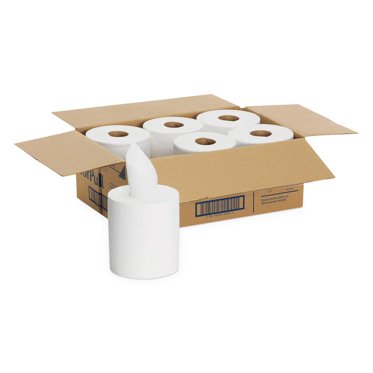 SofPull Paper Towel Perforated Center Pull Roll 6 Count(s) by Georgia-Pacific – Paper, Pack of 6, Model 28124