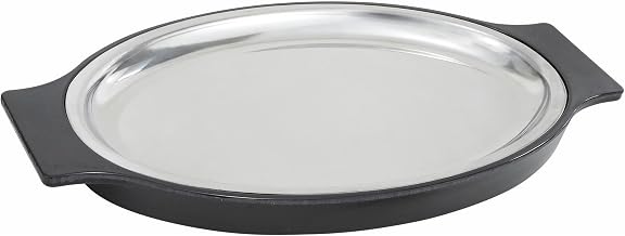 Winco 11" Oval Stainless Steel Platter Set