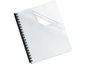 Binding Presentation Covers by Fellowes – 25 Pack, Plastic, Clear, Model 52043