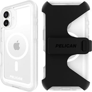 Pelican Voyager iPhone 16 Plus Case - Rugged MagSafe Phone Case - Clear