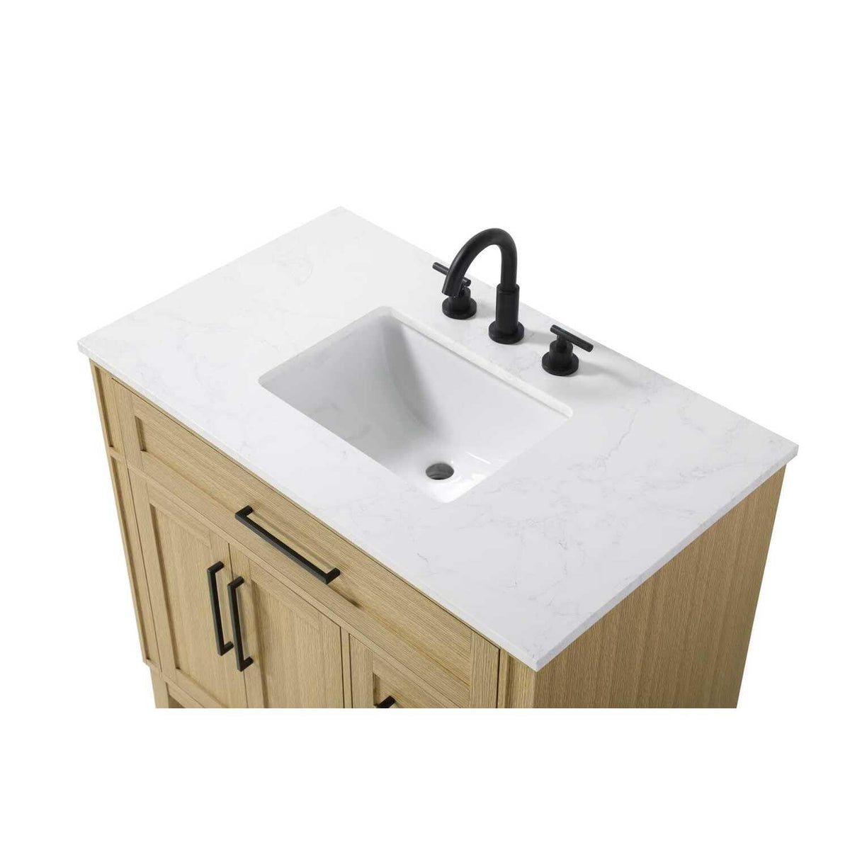 36" Single Bathroom Vanity in Honey Brown by Elegant Kitchen and Bath – unspecified, Aluminum, Brown, Model VF82536MHB