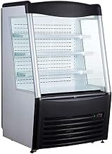 Adcraft BDVACM-320 Black Diamond Refrigerated Vertical Air Curtain Merchandiser, 11-Cubic Feet, 115v
