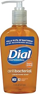 Professional 84014 Liquid Dial Gold Antimicrobial Soap Decorative Pump 7.5 Oz. (12-Pack)