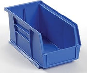 Global Industrial 24 Plastic Bins, 5-1/2x10-7/8x5, Blue + 24 Plastic Bins 4-1/8 x 5-3/8 x 3, Blue