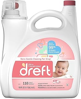 Dreft Ultra Concentrated Liquid Laundry Detergent, 150 Fl. Oz