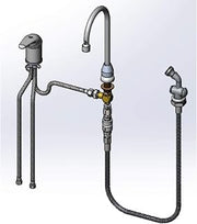 T&S Brass B-2749 Side Mount Mixer, Dummy Swivel GN, VR Aerator, B-0101, B-KF, B-0970-FE VB