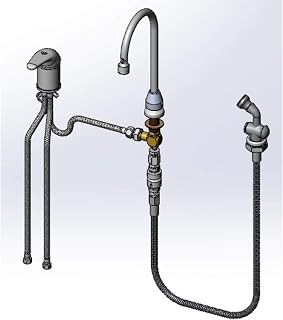 T&S Brass B-2749 Side Mount Mixer, Dummy Swivel GN, VR Aerator, B-0101, B-KF, B-0970-FE VB