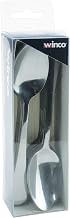 Winco 6" Clear Elite Stainless Steel Teaspoon