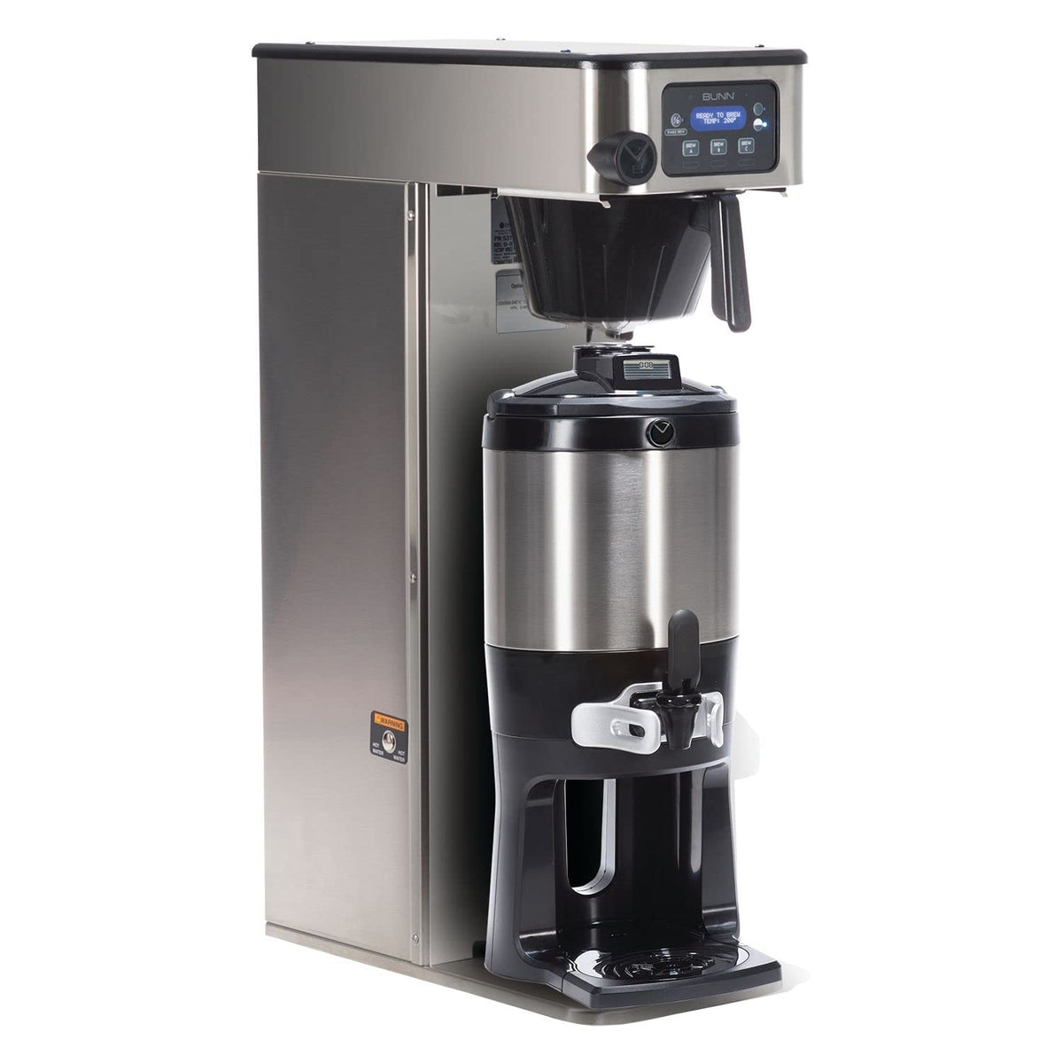ICB-DV TF Tall Infusion Coffee Brewer Single Automatic Coffee Brewer by Bunn – Tall Dual Volt, 80.0 cups, Stainless Steel, Metallic, Model 53100.0101