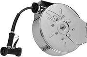T&S Brass B-7122-C02 Enclosed Stainless Steel 30-Feet Hose Reel with Rear Trigger Water Gun