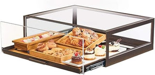 CAL-MIL 3694-84 Single Pull Out Drawer Case, Bronze, 48" x 24"