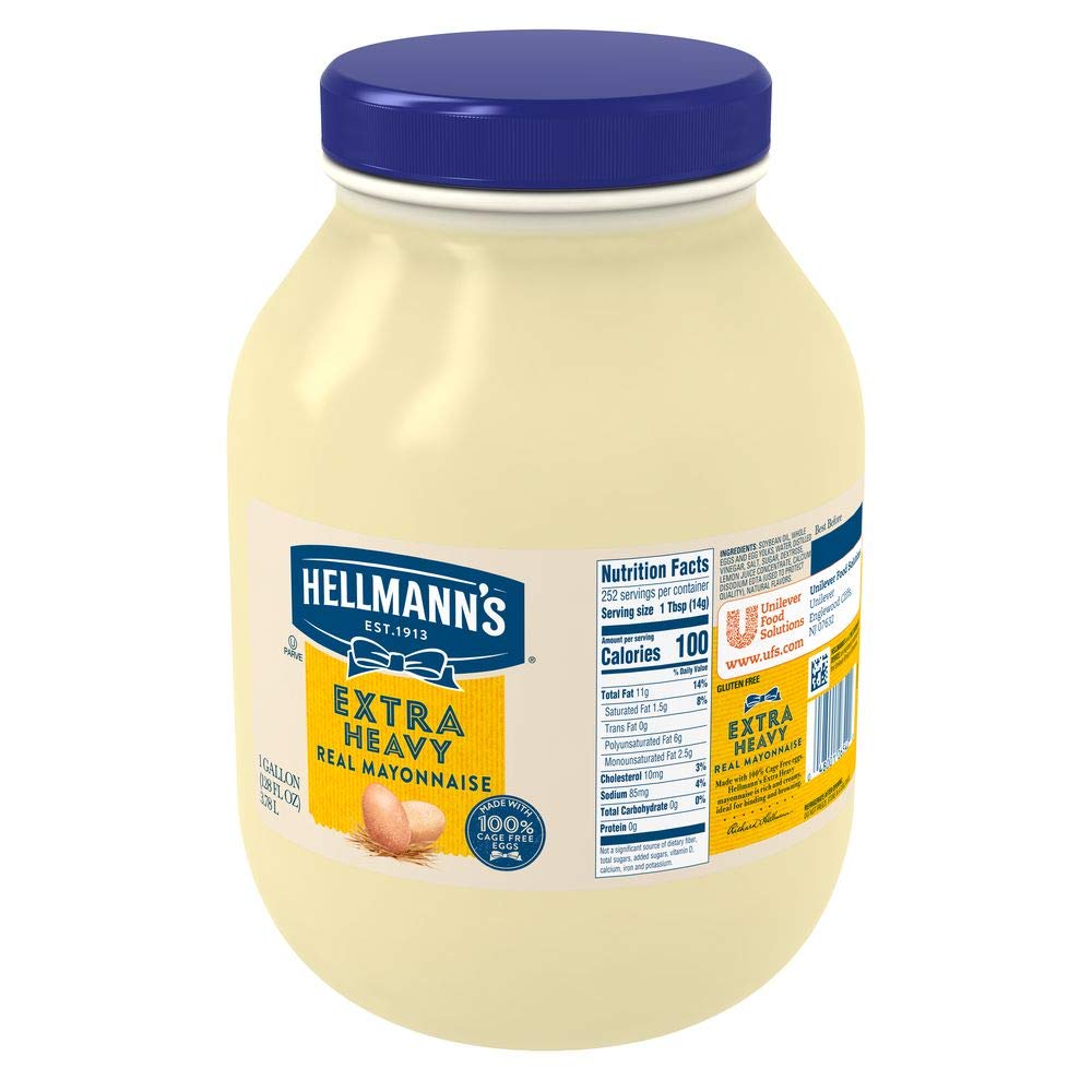 HELLMANN'S Mayonnaise / 128 Fl Oz (Pack of 2) / Extra Heavy Mayonnaise